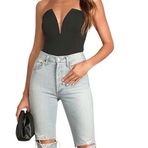 Lulu's Black Bodysuit